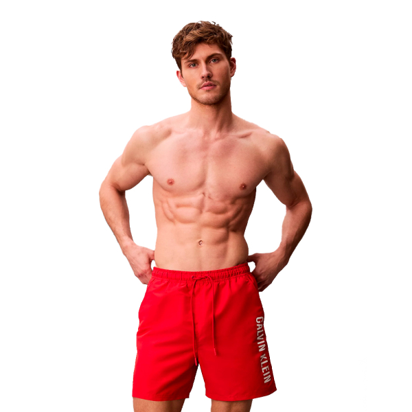 Calvin Klein Vtements de bain Rouge - Maillot de bain mi-long - Intense Power - XL - Ref 49 €