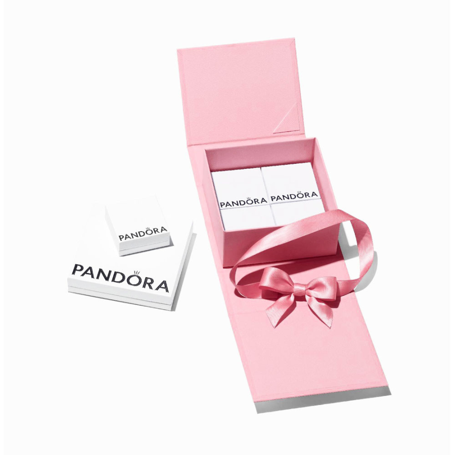 Elegante cofanetto regalo Pandora rosa. Elegante cofanetto regalo Pandora rosa.