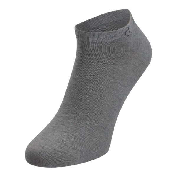Calvin Klein Chaussettes Gris - PAQUET DE 3 CHAUSSETTES QUARTIERS 701234366804 - 4346 - Ref 10 €