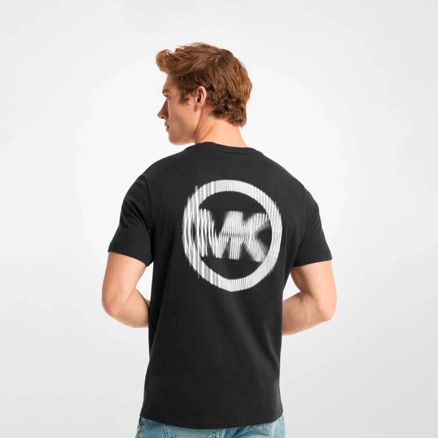 einfarbiges-baumwoll-t-shirt-mit-grafiklogo einfarbiges-baumwoll-t-shirt-mit-grafiklogo