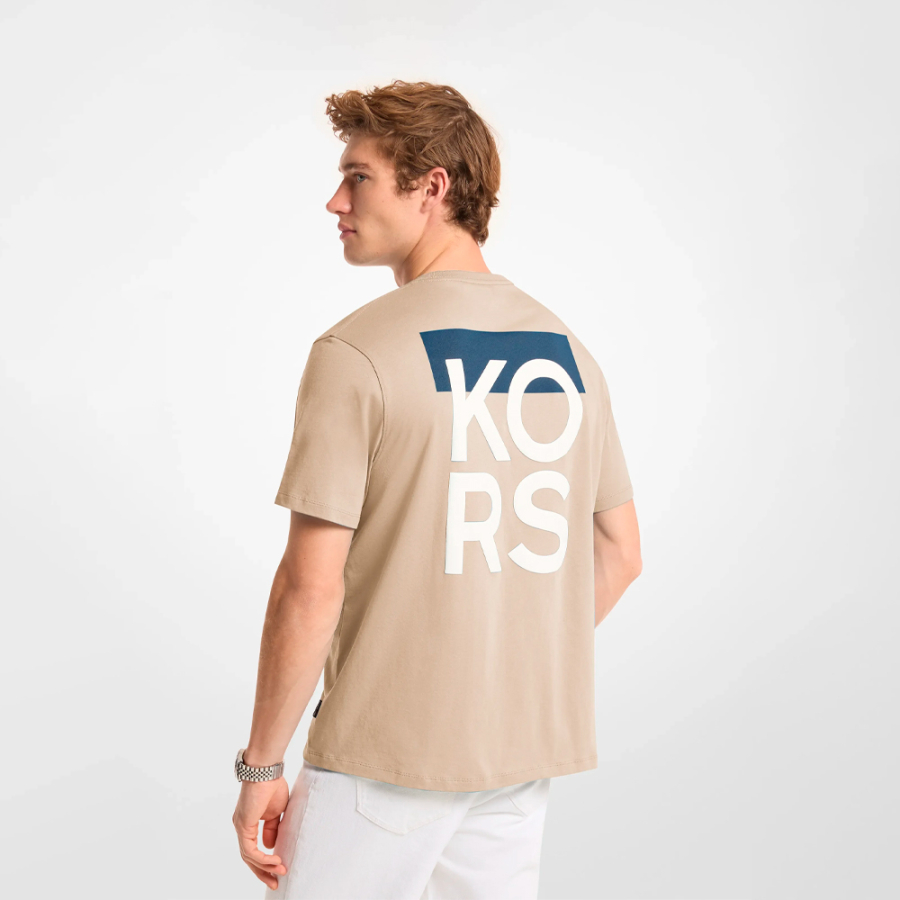 t-shirt-in-maglia-di-cotone-tinta-unita-con-logo-grafico t-shirt-in-maglia-di-cotone-tinta-unita-con-logo-grafico