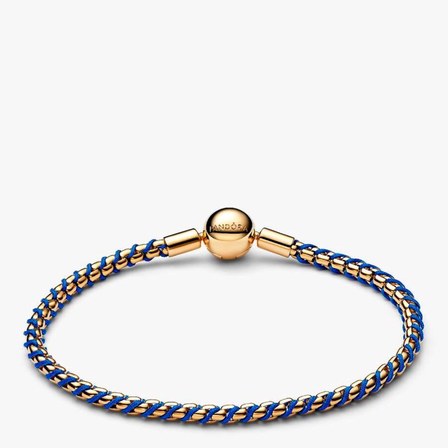 bracelet-a-chaine-et-cordon-bleu-563816c02 bracelet-a-chaine-et-cordon-bleu-563816c02