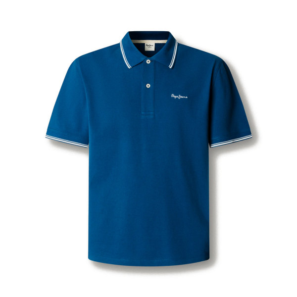 Pepe Jeans Polos Bleu marine - polo piqu coupe classique - S - Ref 53 €