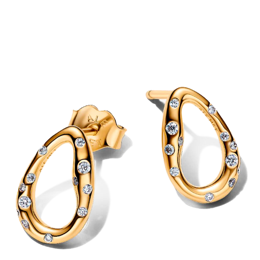 organic-shaped-oval-stud-earrings-with-set-gems-264659c01 organic-shaped-oval-stud-earrings-with-set-gems-264659c01