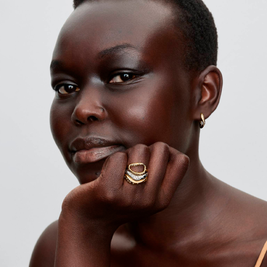 organic-shape-hoop-earrings-with-set-gems-264663c01 organic-shape-hoop-earrings-with-set-gems-264663c01