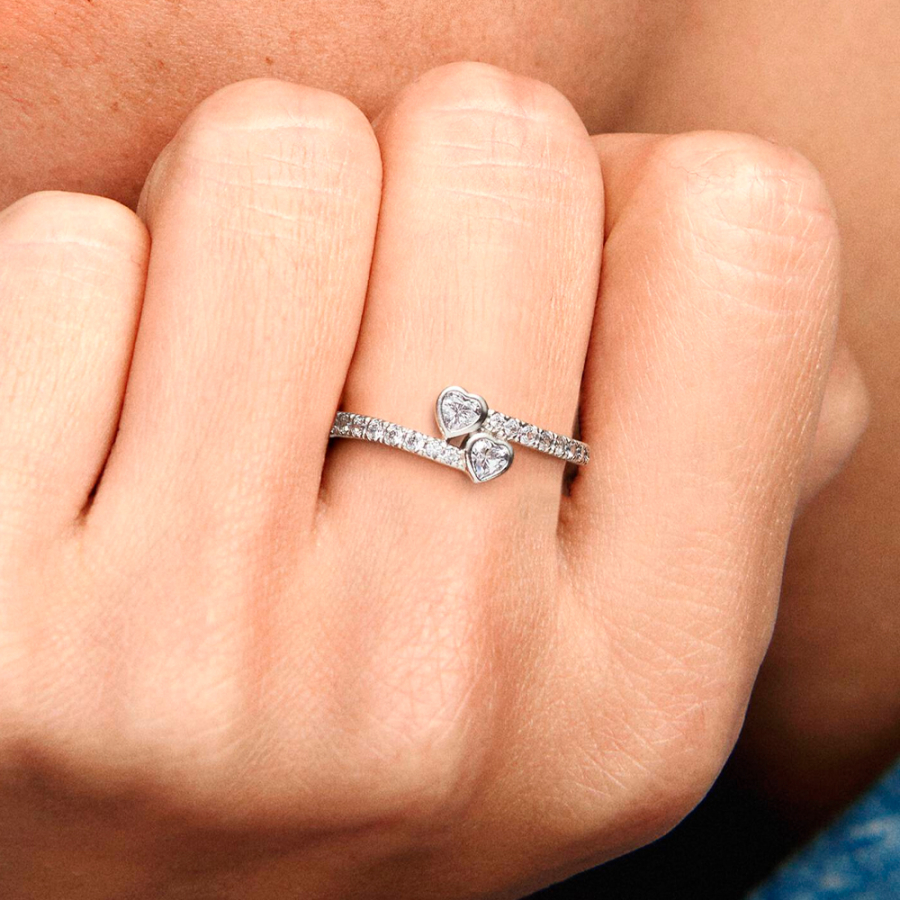 two-sparkling-hearts-ring-191023cz two-sparkling-hearts-ring-191023cz