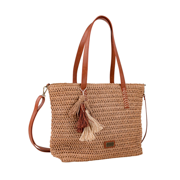 Lois sac cabas en raphia - U Beige- Ref.