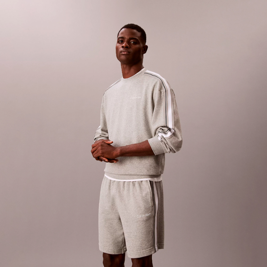 sportliche-shorts-aus-french-terry-und-baumwollmischung sportliche-shorts-aus-french-terry-und-baumwollmischung