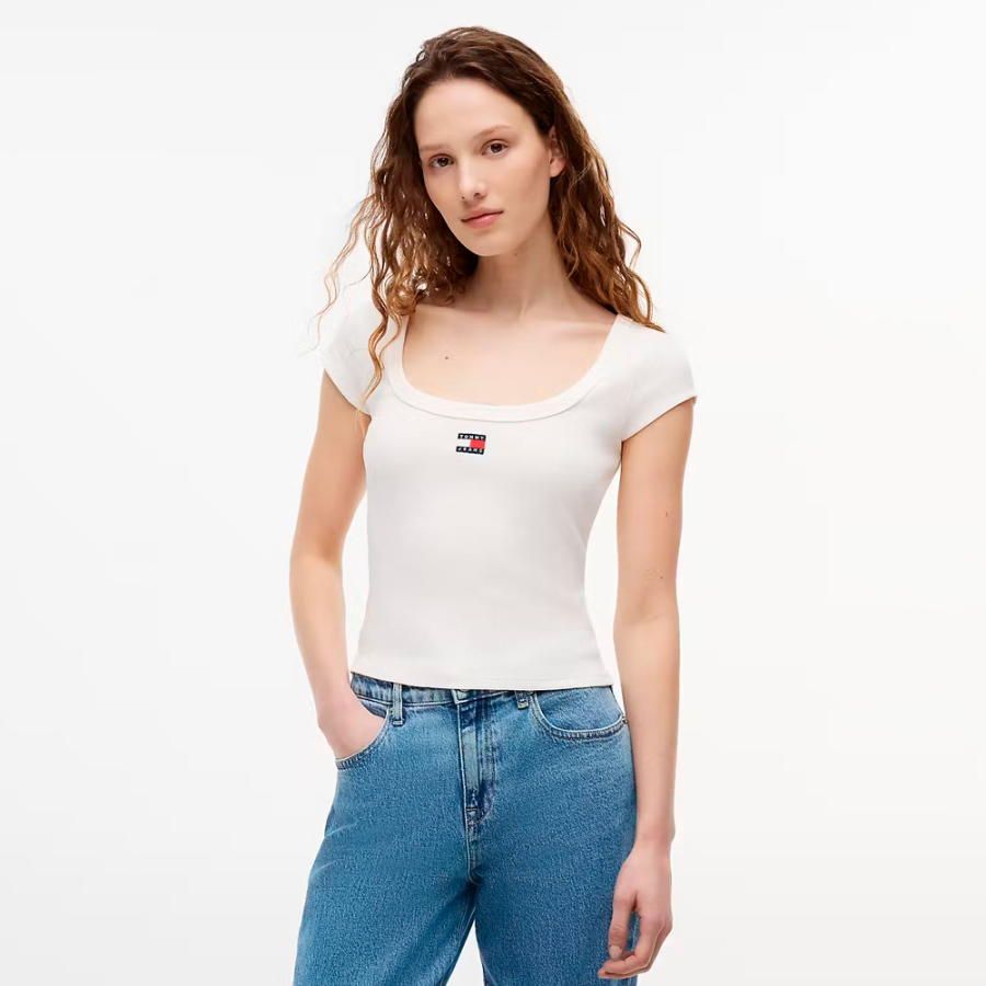 slim-rib-badge-t-shirt slim-rib-badge-t-shirt