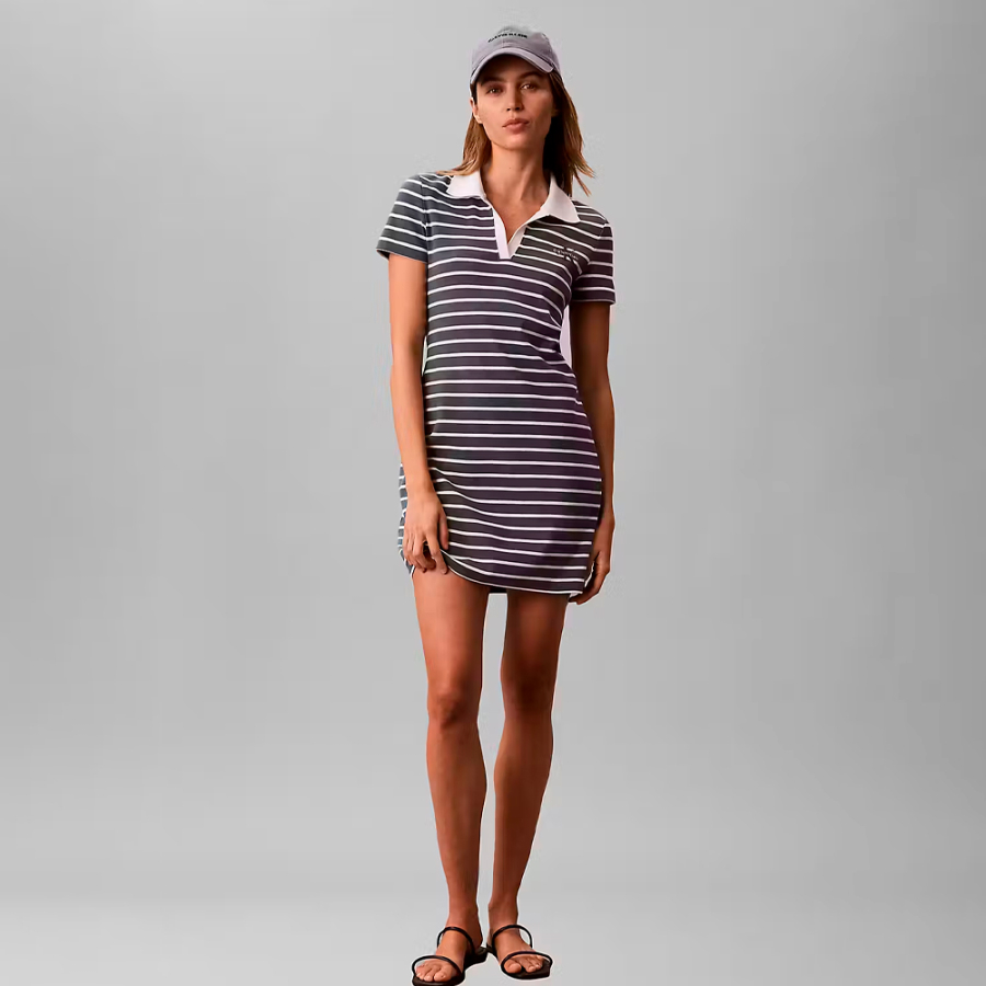 vestido-corto-de-canale-con-logo