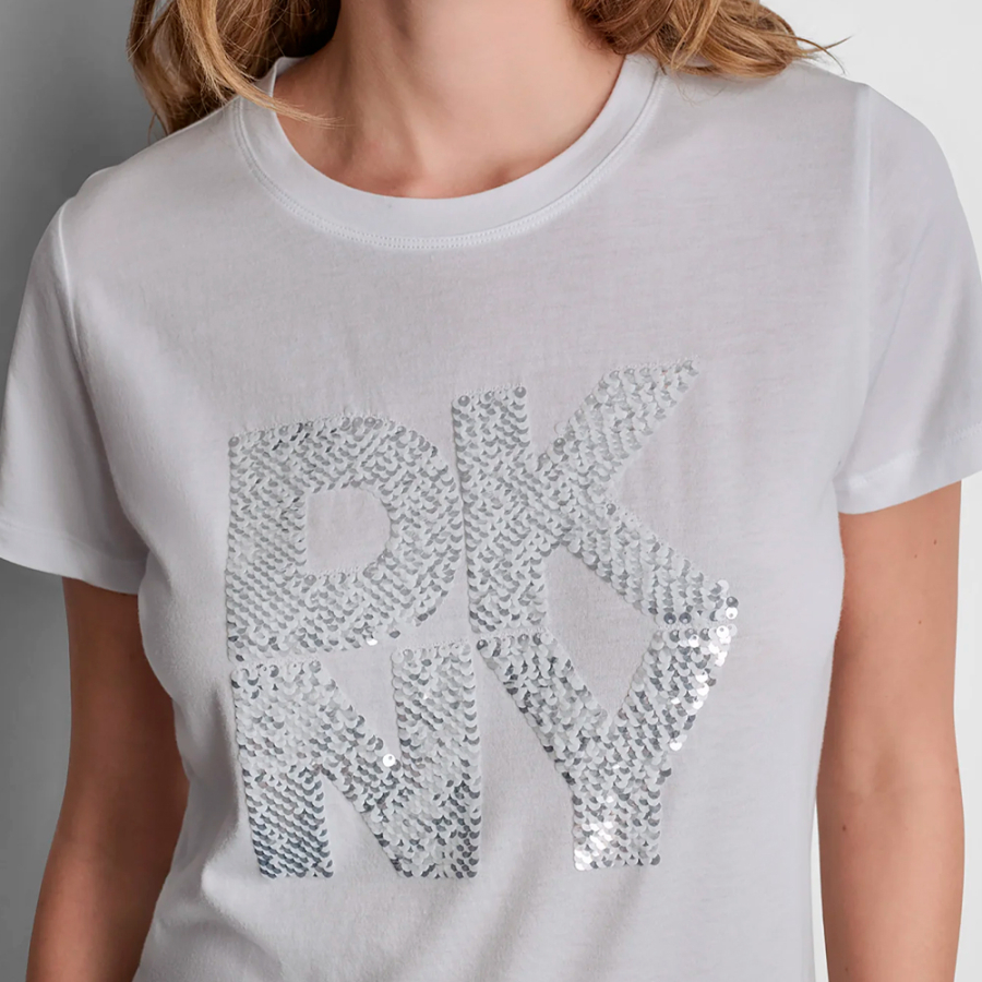 t-shirt-con-logo-di-paillettes-sovrapposte t-shirt-con-logo-di-paillettes-sovrapposte