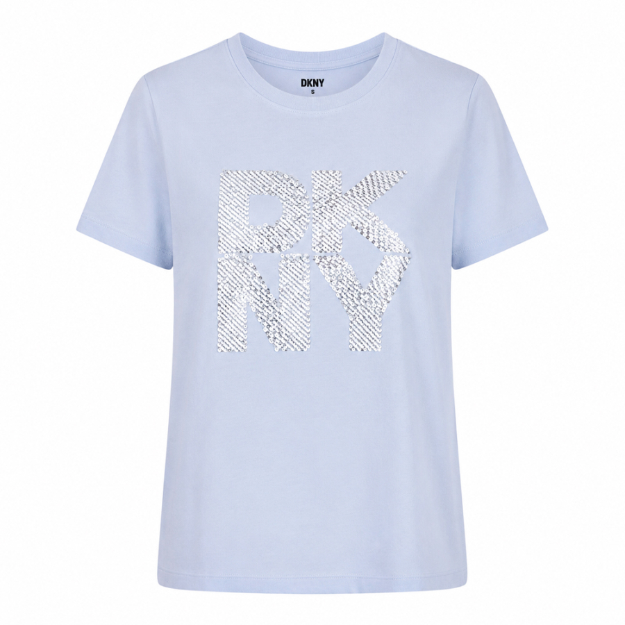 t-shirt-con-logo-di-paillettes-sovrapposte t-shirt-con-logo-di-paillettes-sovrapposte