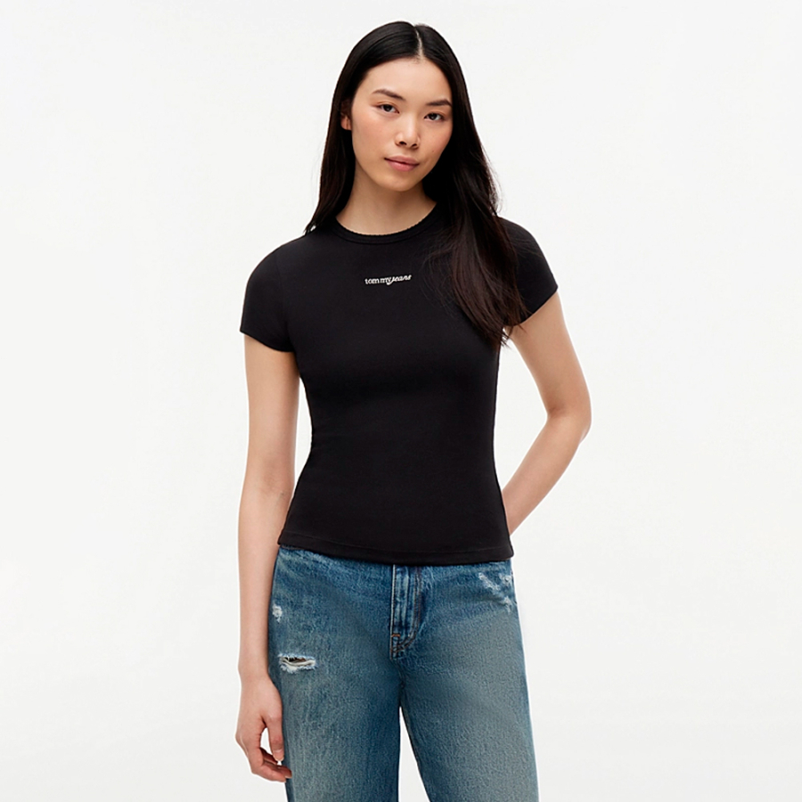 camiseta-slim-acanalada-con-logo camiseta-slim-acanalada-con-logo
