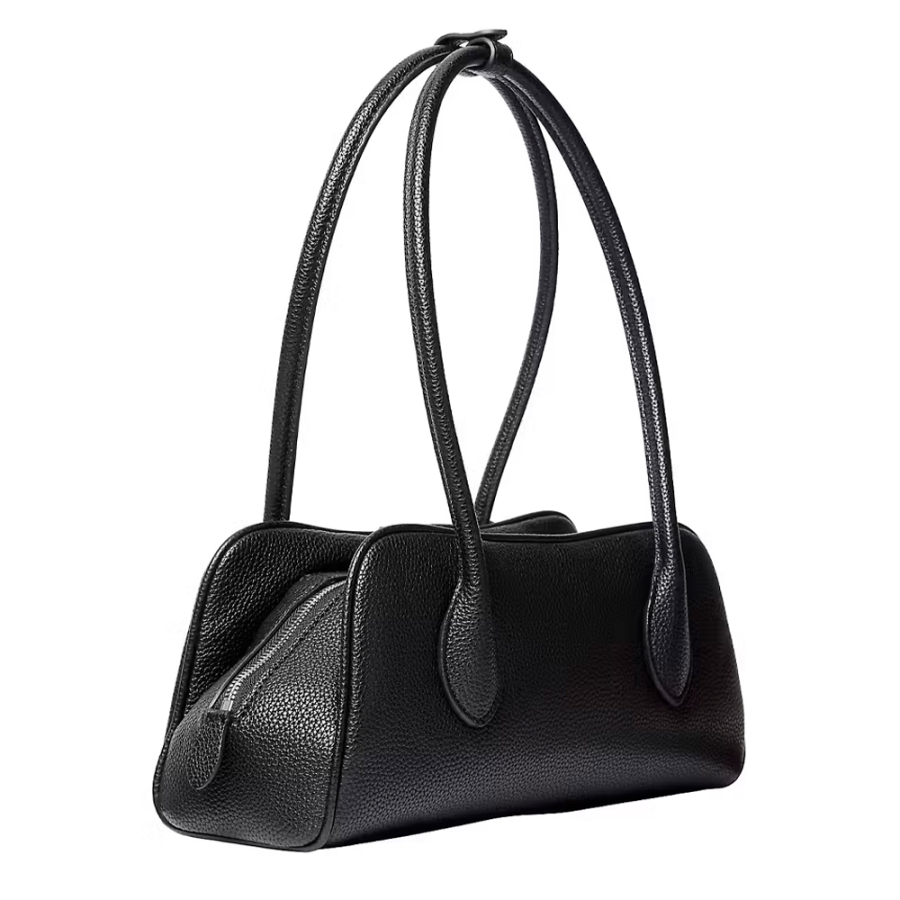 bolso-de-hombro-granulado-con-logo-emblematico bolso-de-hombro-granulado-con-logo-emblematico