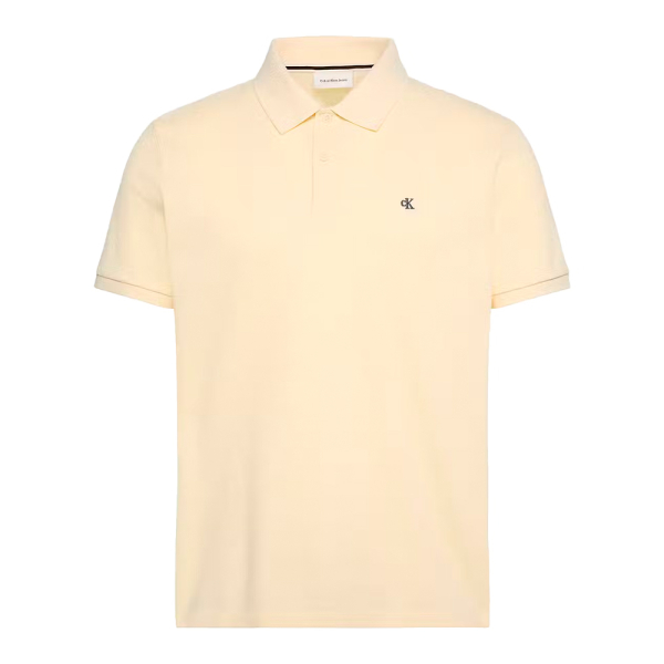 Calvin Klein Polos Jaune - Polo en piqu de coton monogramm - XL - Ref 63 €
