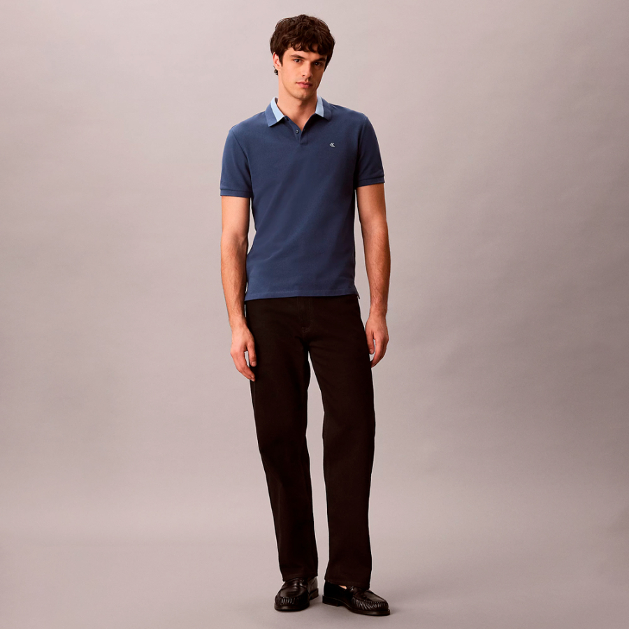 polo-de-pique-con-cuello-en-contraste polo-de-pique-con-cuello-en-contraste