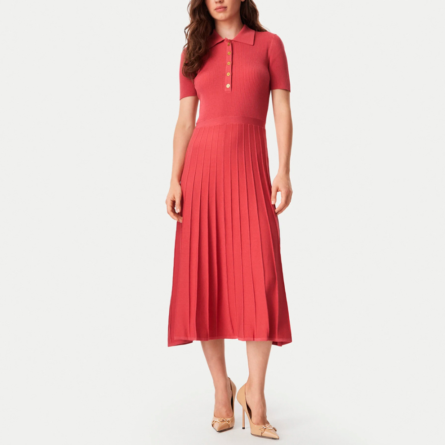 vestido-midi-tipo-polo-de-punto-elastico-acanalado