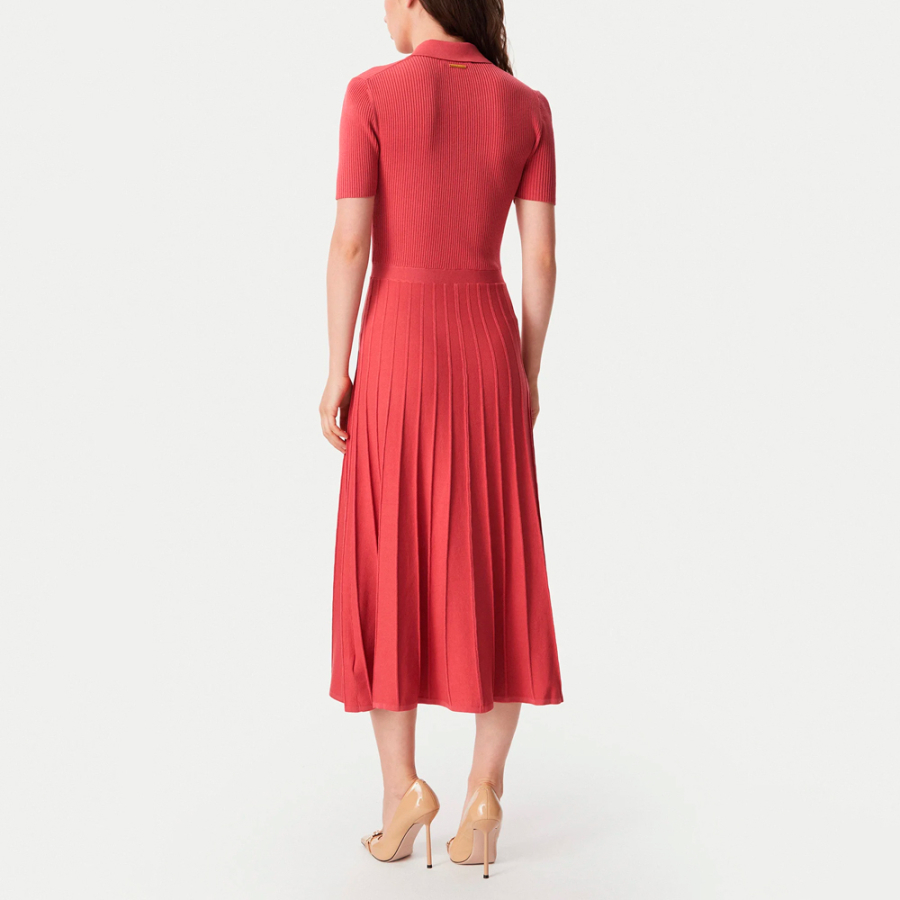 vestido-midi-tipo-polo-de-punto-elastico-acanalado
