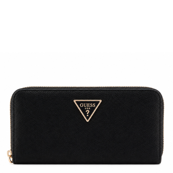 Guess Portefeuille Maxi Laurel avec logo triangulaire - UNICAN Noir- Ref 63 €