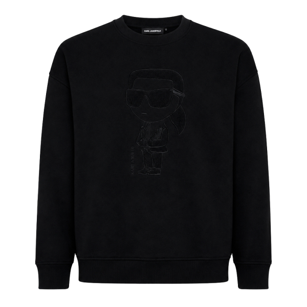 Karl Lagerfeld Vestes en maille et pulls Noir - Pull-over col rond en jersey - XL - Ref 143 €