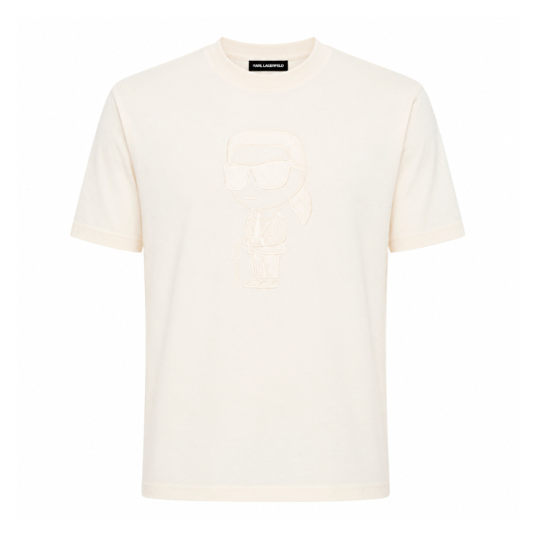 Karl Lagerfeld T-shirts Blanc - T-shirt col rond 755040 563225 - L - Ref 89 €