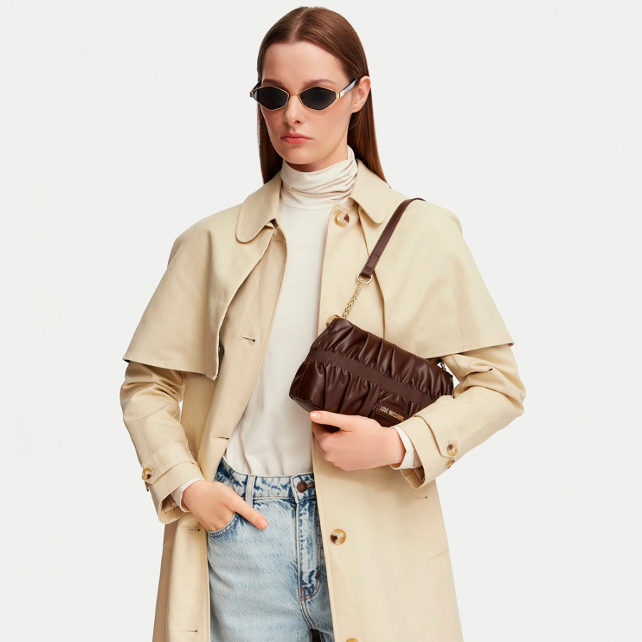 love-moschino-bolso-jc4089pp1plu0-300-borsa-pu-marrone love-moschino-bolso-jc4089pp1plu0-300-borsa-pu-marrone
