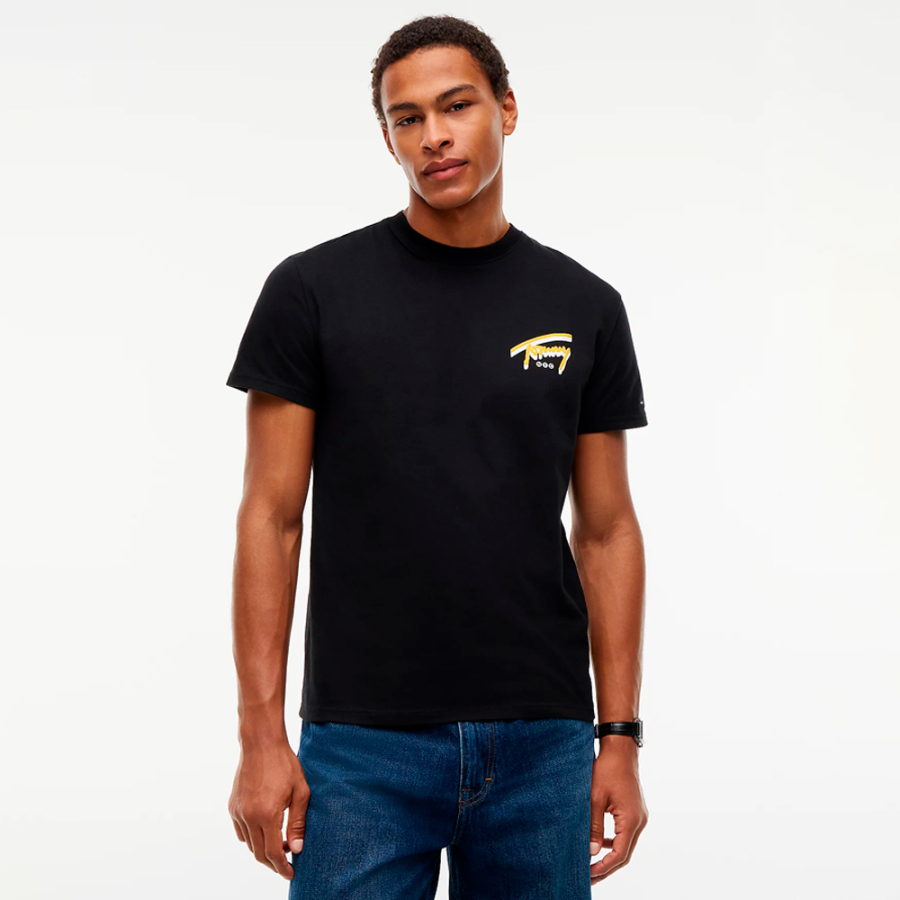 camiseta-de-punto-con-logo-trasero camiseta-de-punto-con-logo-trasero