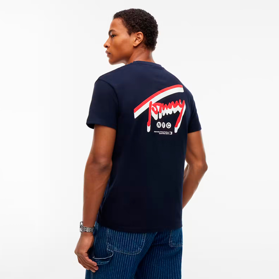 camiseta-de-punto-con-logo-trasero camiseta-de-punto-con-logo-trasero