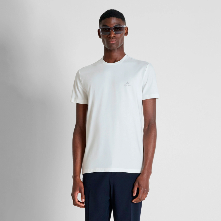 super-slim-fit-t-shirt-with-reflective-logo super-slim-fit-t-shirt-with-reflective-logo