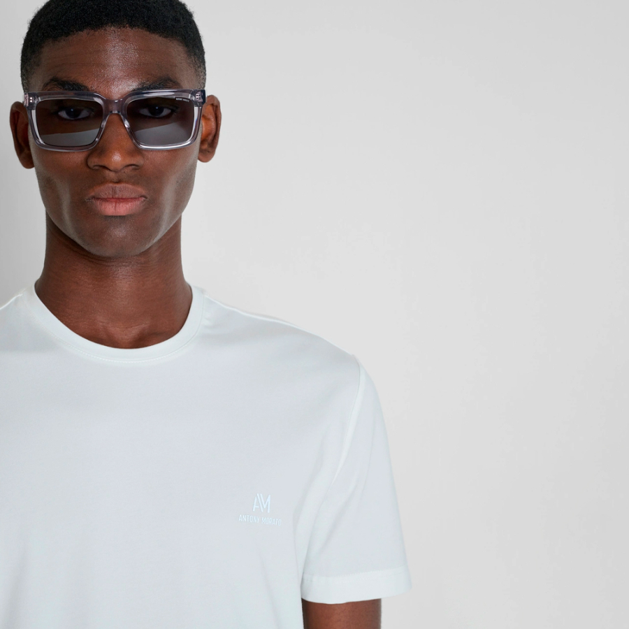 super-slim-fit-t-shirt-with-reflective-logo super-slim-fit-t-shirt-with-reflective-logo