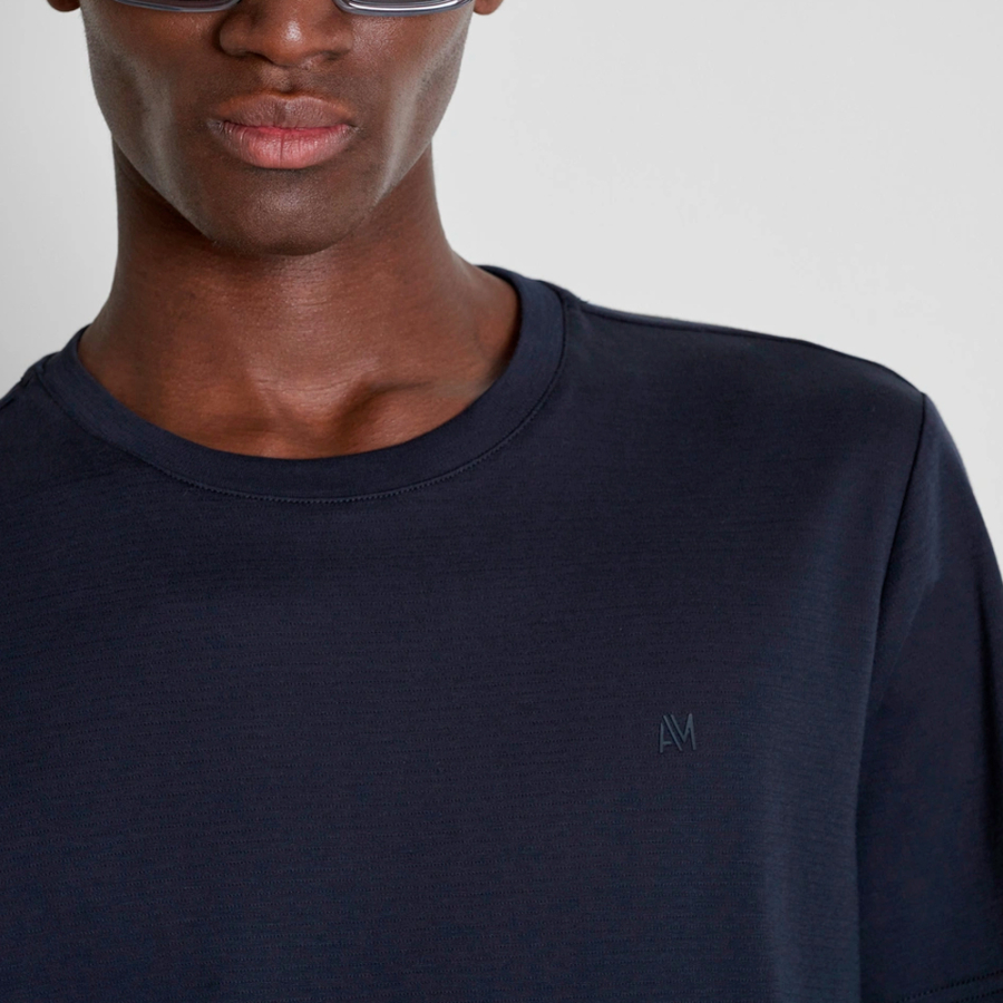 regular-fit-t-shirt-with-matte-silver-logo regular-fit-t-shirt-with-matte-silver-logo