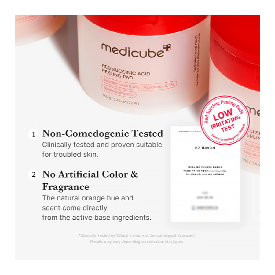 red-succinic-acid-panthenol-pads-exfoliating-facial-pads