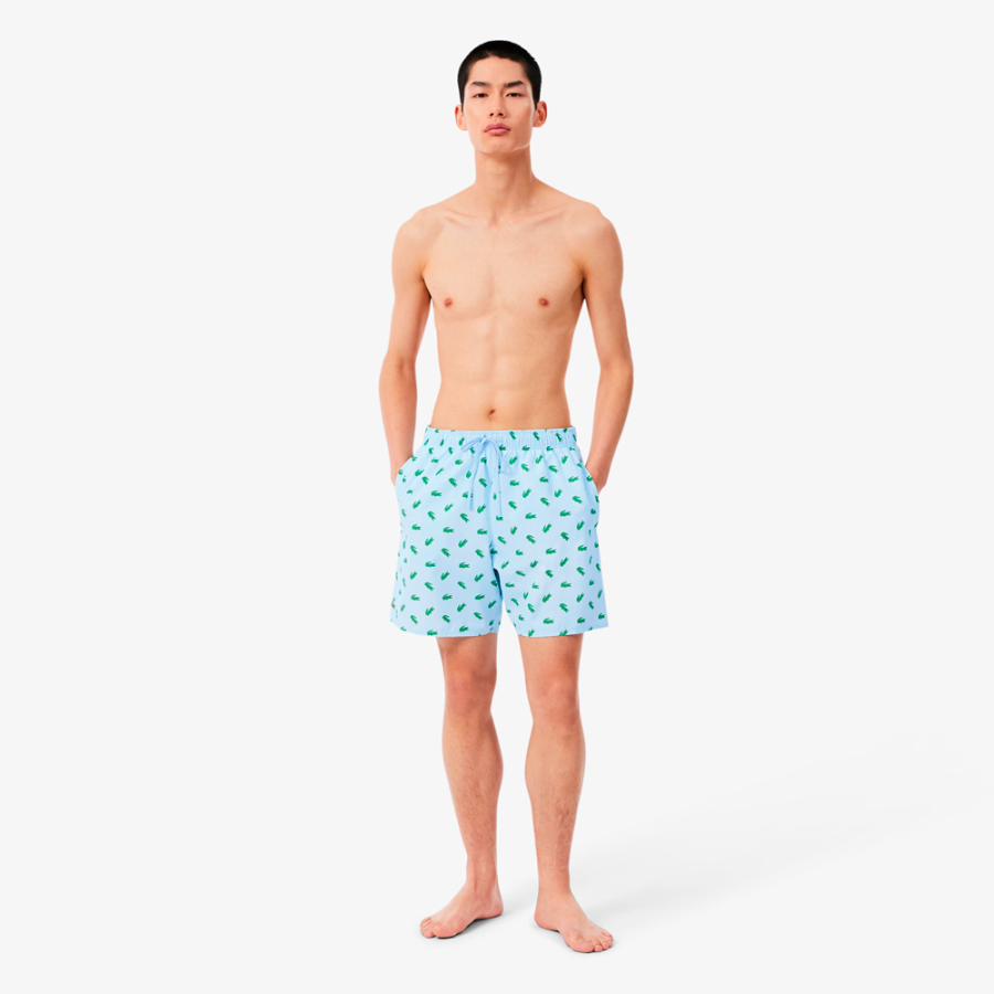 short-de-bano-de-largo-medio-con-estampado-de-cocodrilos short-de-bano-de-largo-medio-con-estampado-de-cocodrilos