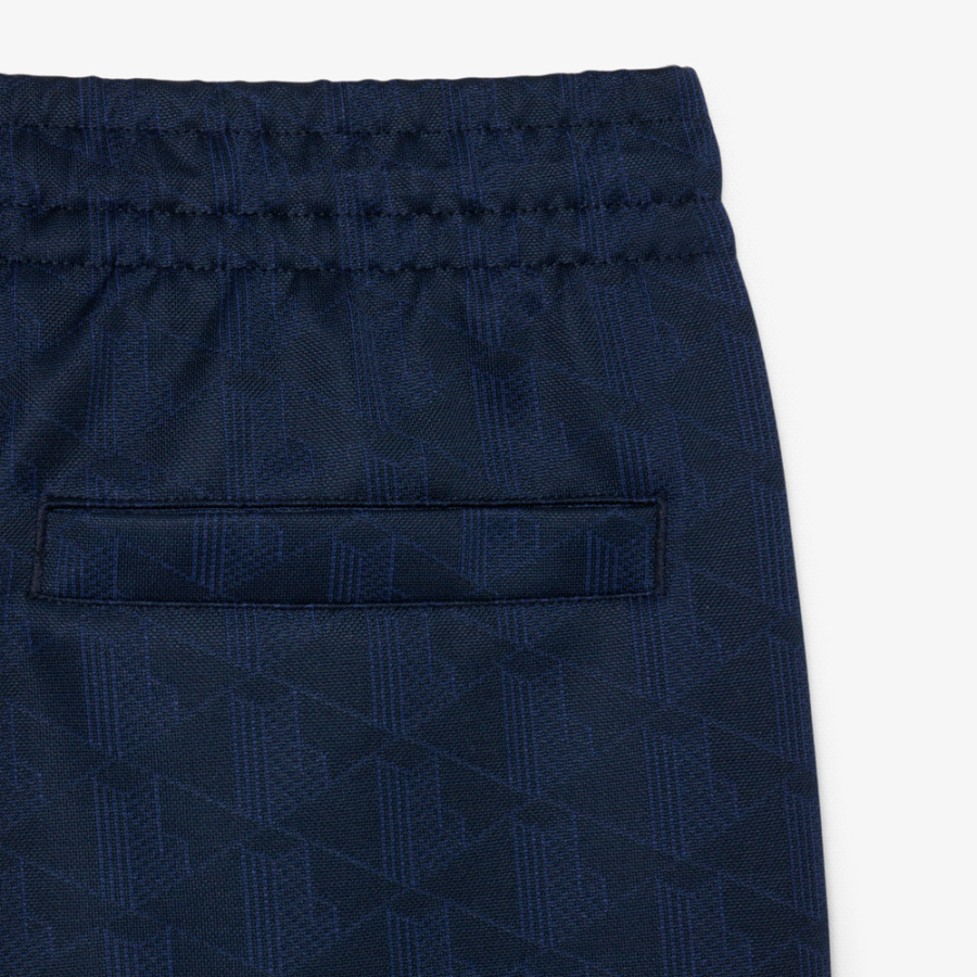 pantalon-corto-de-jacquard-con-monograma-de-corte-regular pantalon-corto-de-jacquard-con-monograma-de-corte-regular