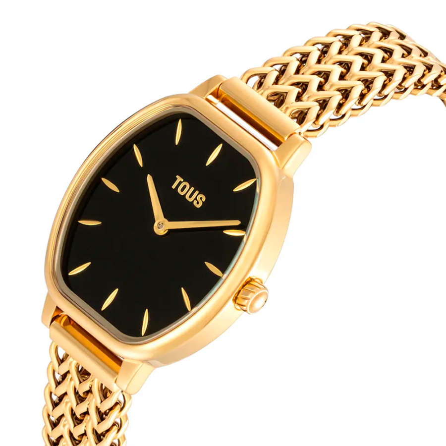 reloj-analogico-con-brazalete-de-acero-dorado-y-onix-osier