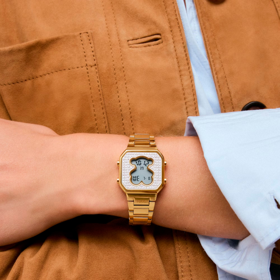 d-bear-mini-digital-watch-with-gold-steel-bracelet-and-cubic-zirconia d-bear-mini-digital-watch-with-gold-steel-bracelet-and-cubic-zirconia