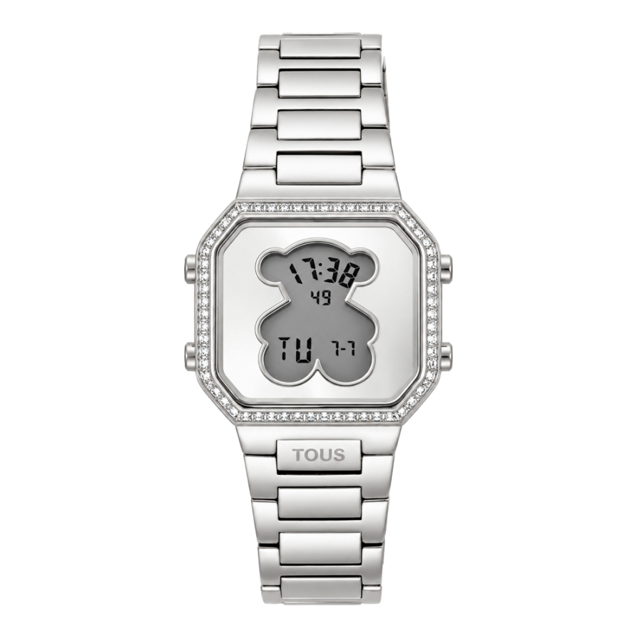 montre-numerique-d-bear-mini-avec-bracelet-en-acier-et-zircone-cubique