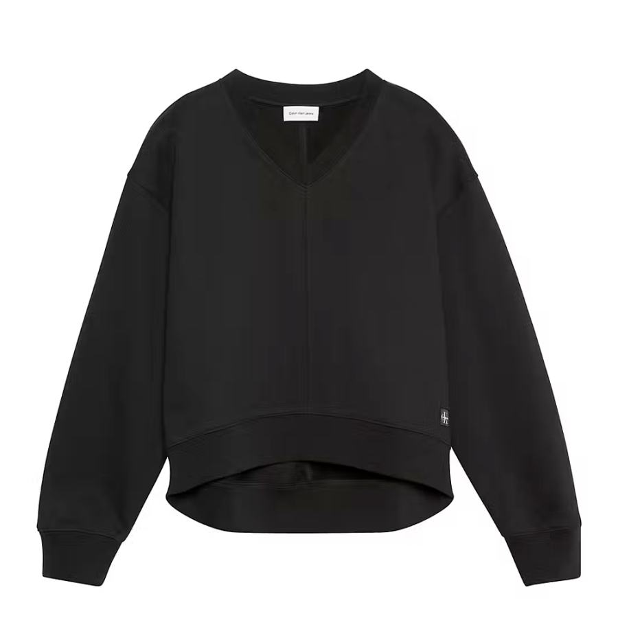 cotton-fleece-sweatshirt-with-v-neck cotton-fleece-sweatshirt-with-v-neck