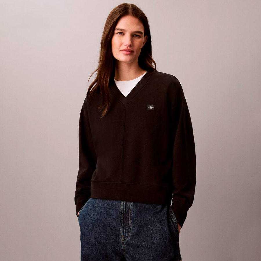 sudadera-de-felpa-de-algodon-con-cuello-de-pico sudadera-de-felpa-de-algodon-con-cuello-de-pico
