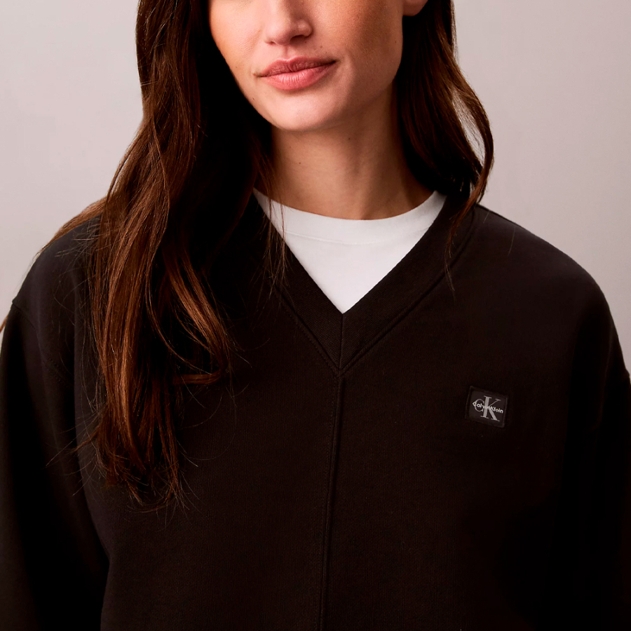cotton-fleece-sweatshirt-with-v-neck cotton-fleece-sweatshirt-with-v-neck