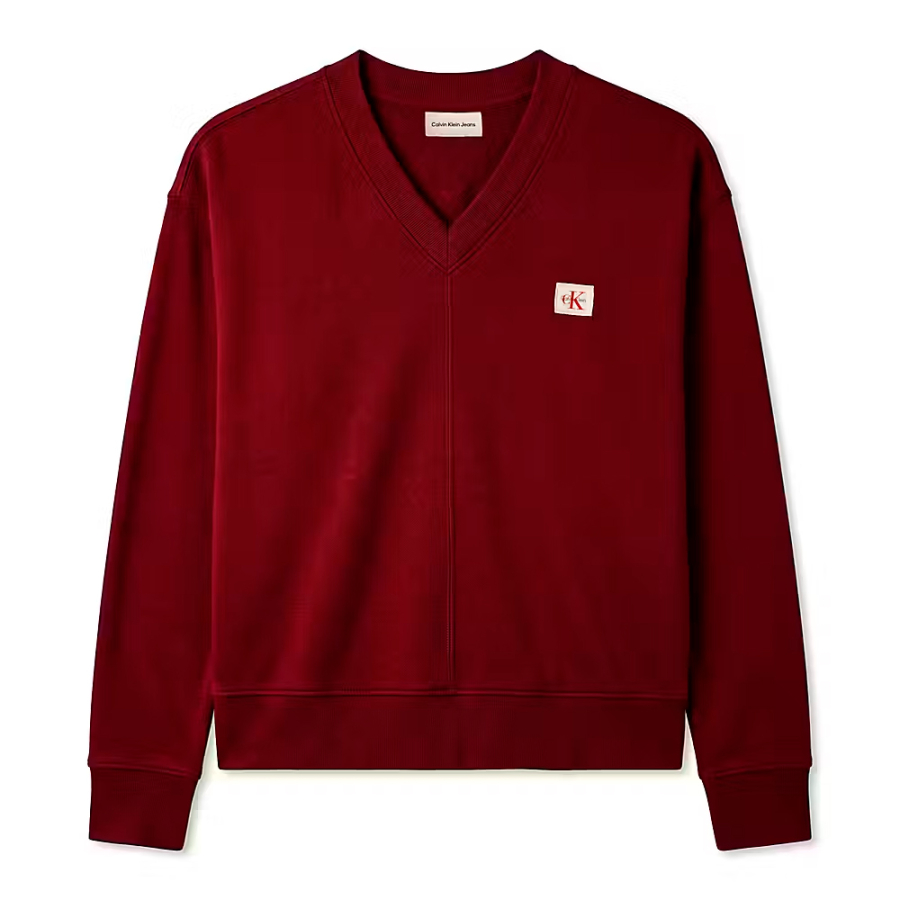 cotton-fleece-sweatshirt-with-v-neck
