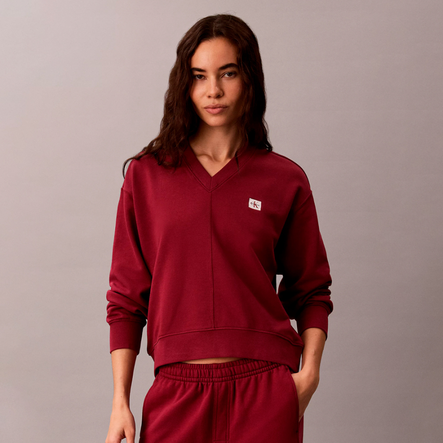 cotton-fleece-sweatshirt-with-v-neck