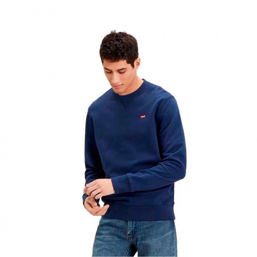 Levis New Original Crew Dress Blues Sweatshirt Levis New Original Crew Dress Blues Sweatshirt